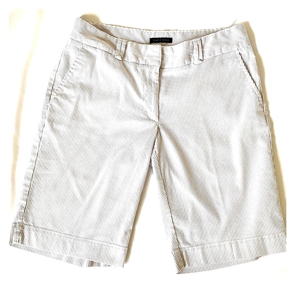 𝅺women’s Tommy Hilfiger Seersucker Bermuda Shorts